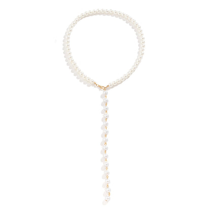 Round Beads Chain Long Necklace Women Accessories