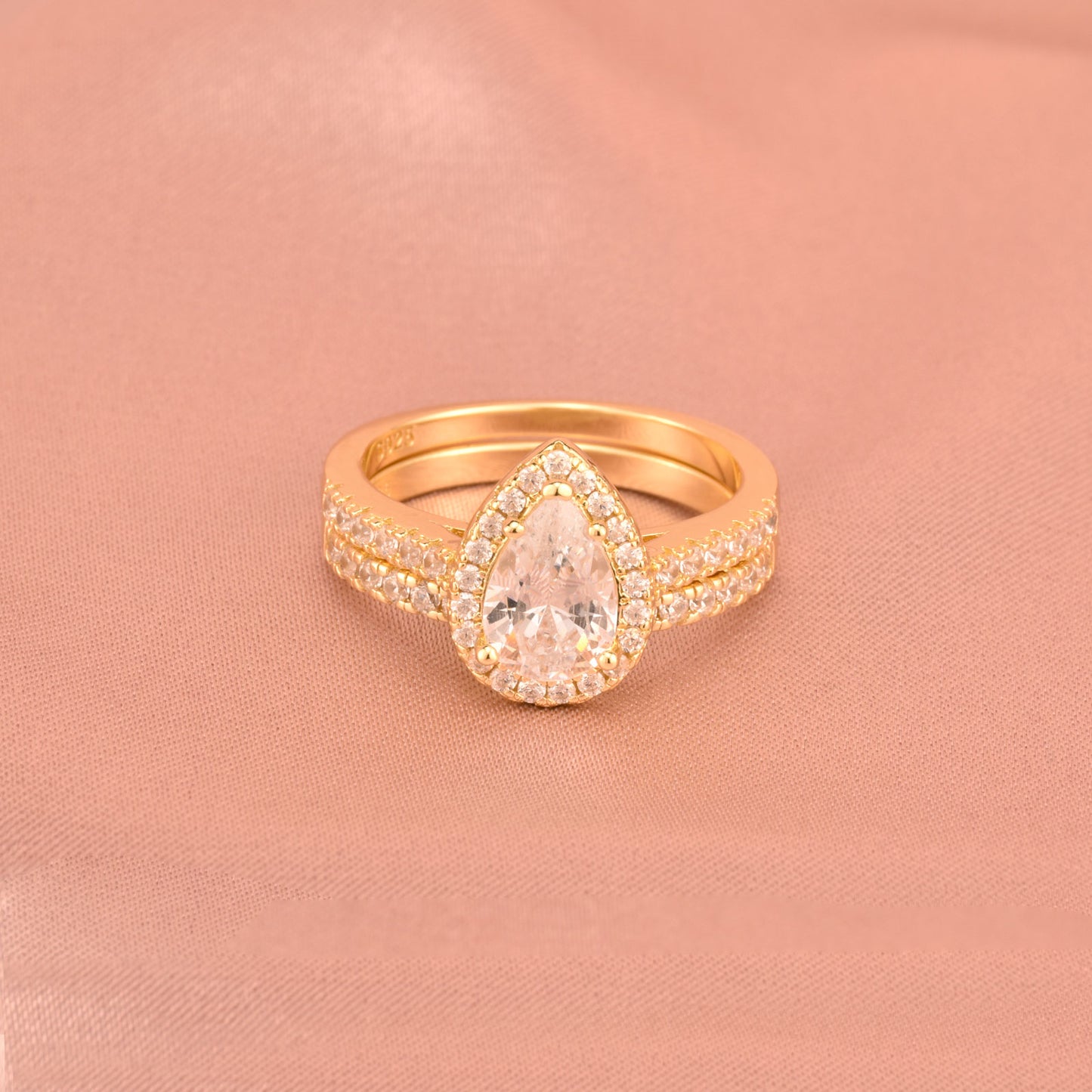 Engagement Gold Wedding Rings for Women