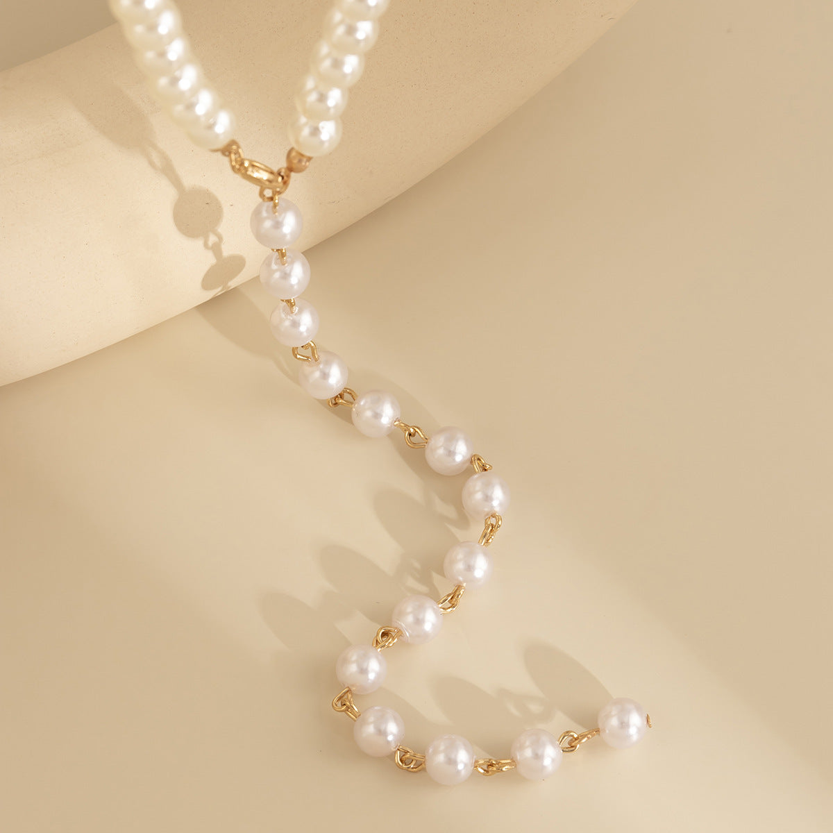 Round Beads Chain Long Necklace Women Accessories