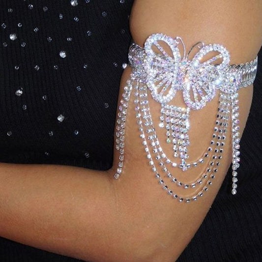 Chain Rhinestone Arm Jewelry Women