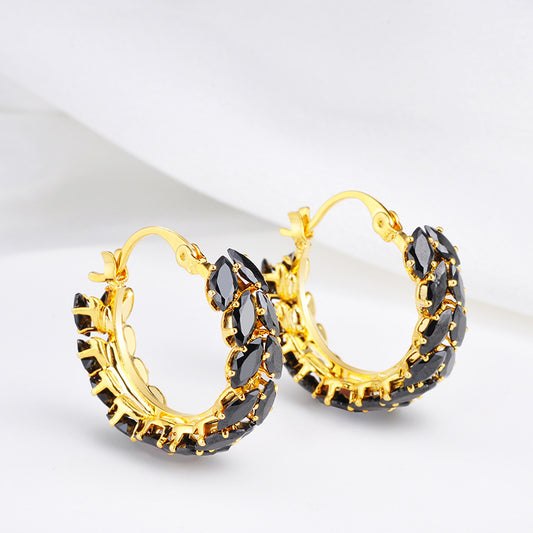 Women Black Earrings Jewelry