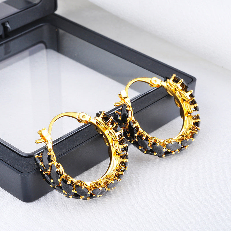 Women Black Earrings Jewelry