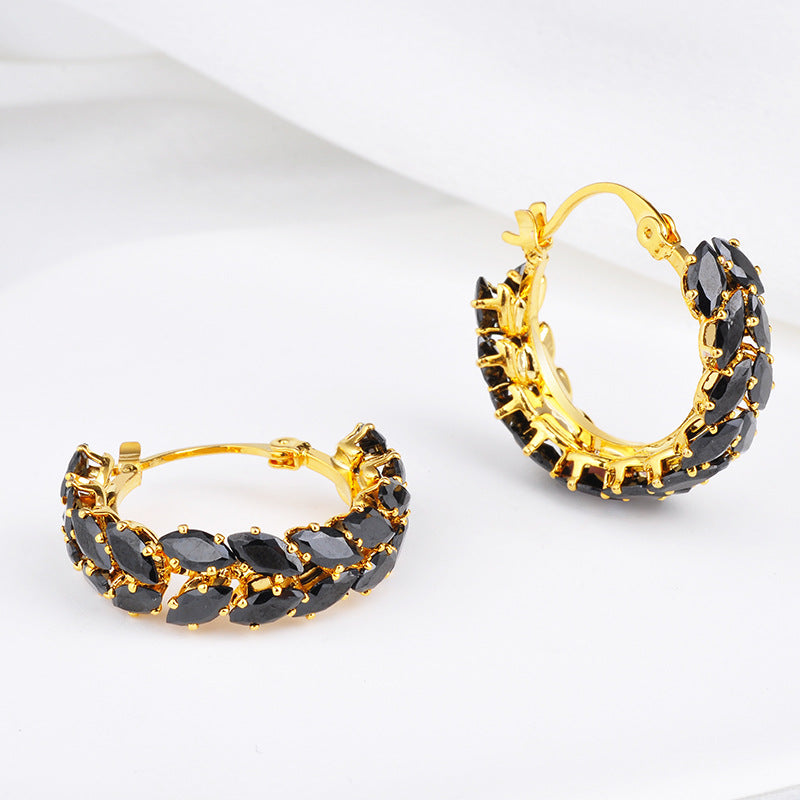 Women Black Earrings Jewelry