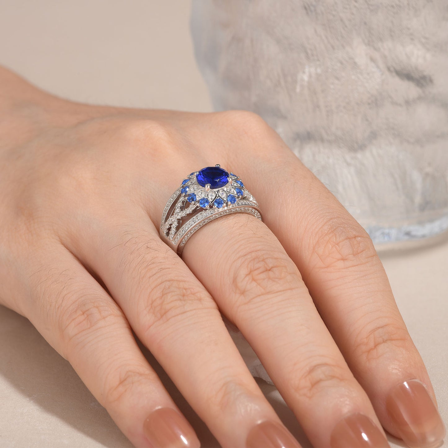 Wedding Sapphire Stone Rings