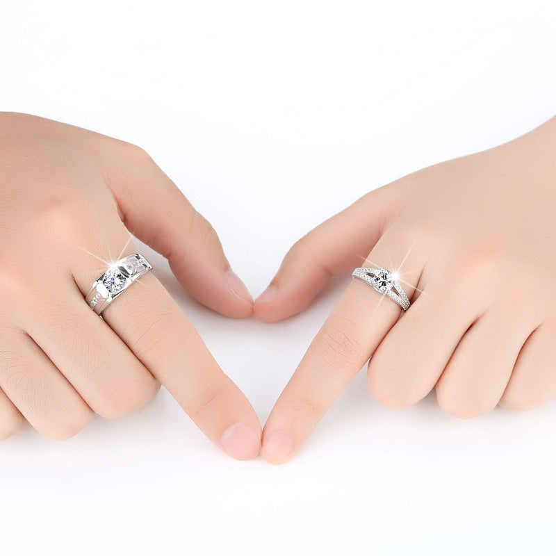 Fashion Silver Pair Rings for Couple