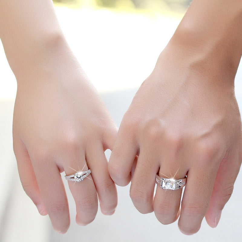 Fashion Silver Pair Rings for Couple