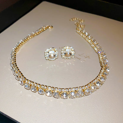 Diamond Earrings & Necklace for Women