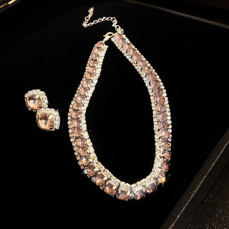 Diamond Earrings & Necklace for Women