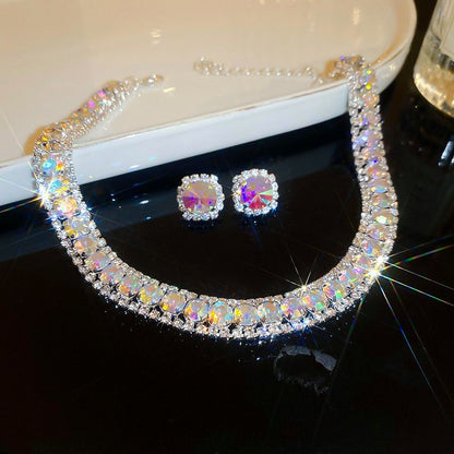 Diamond Earrings & Necklace for Women