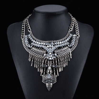 Women Diamond Jewelry Geometric Necklace