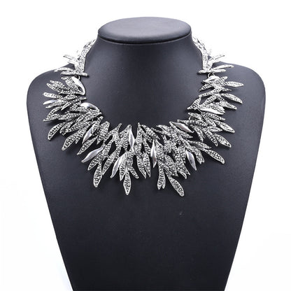 Women Diamond Jewelry Geometric Necklace