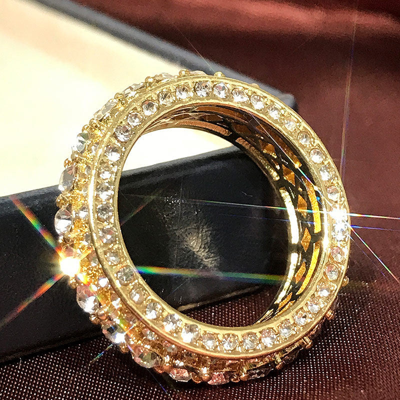 Gold Full Diamond Ring