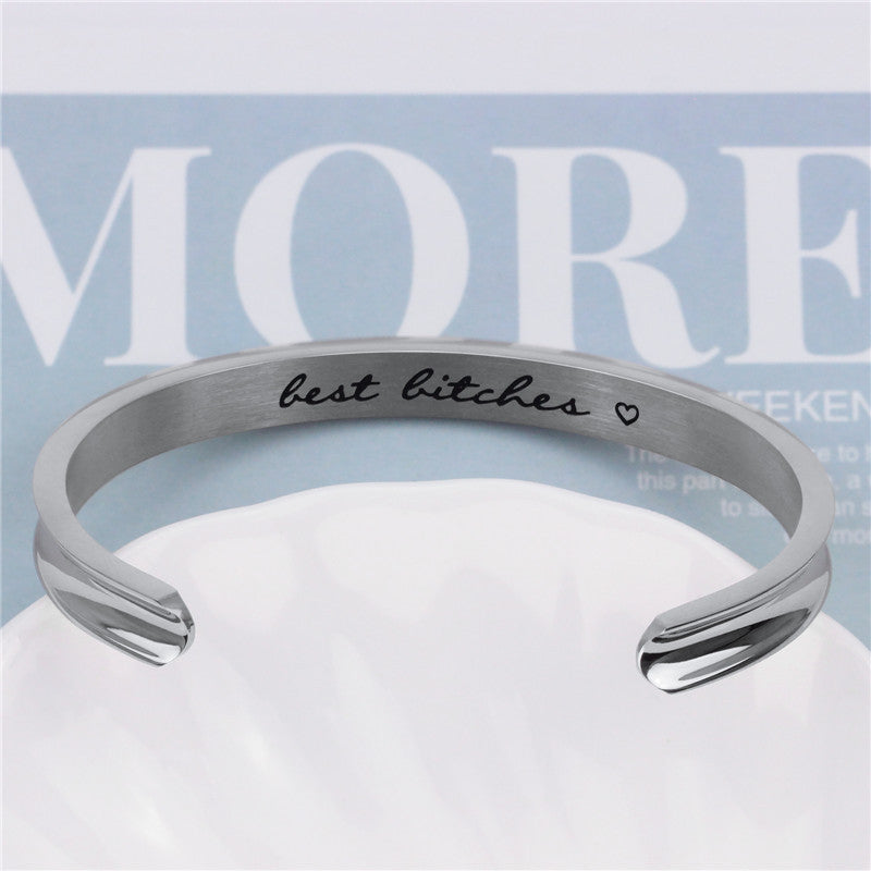 Steel Bracelet Gift for Bestfriends