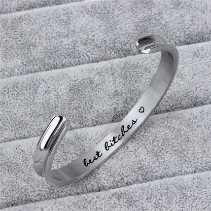 Steel Bracelet Gift for Bestfriends