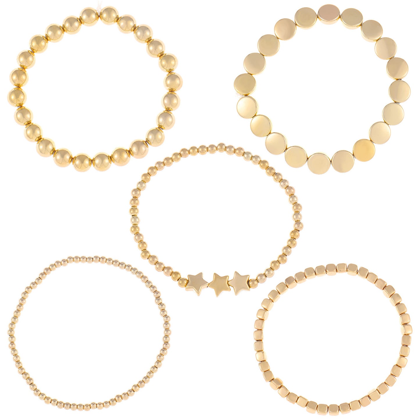 Gold Beaded Bracelet Accessory