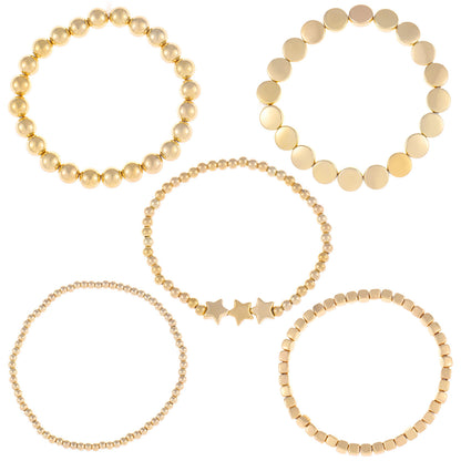 Gold Beaded Bracelet Accessory