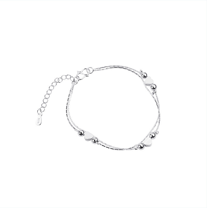 Double Layered Heart Bracelet