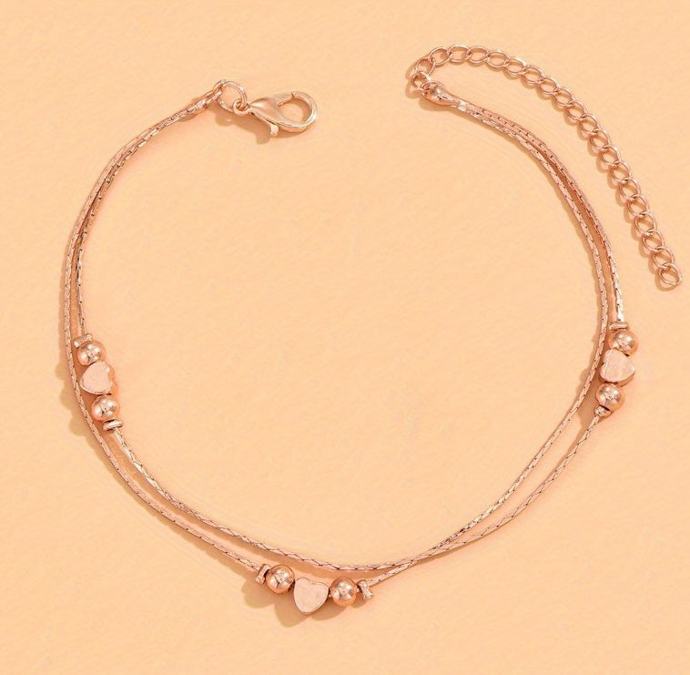 Double Layered Heart Bracelet