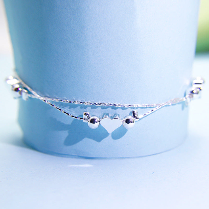 Double Layered Heart Bracelet