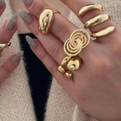 Gold And Sliver Ring For Women