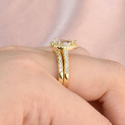 Engagement Gold Wedding Rings for Women